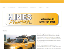 Tablet Screenshot of hinesplumbing.com